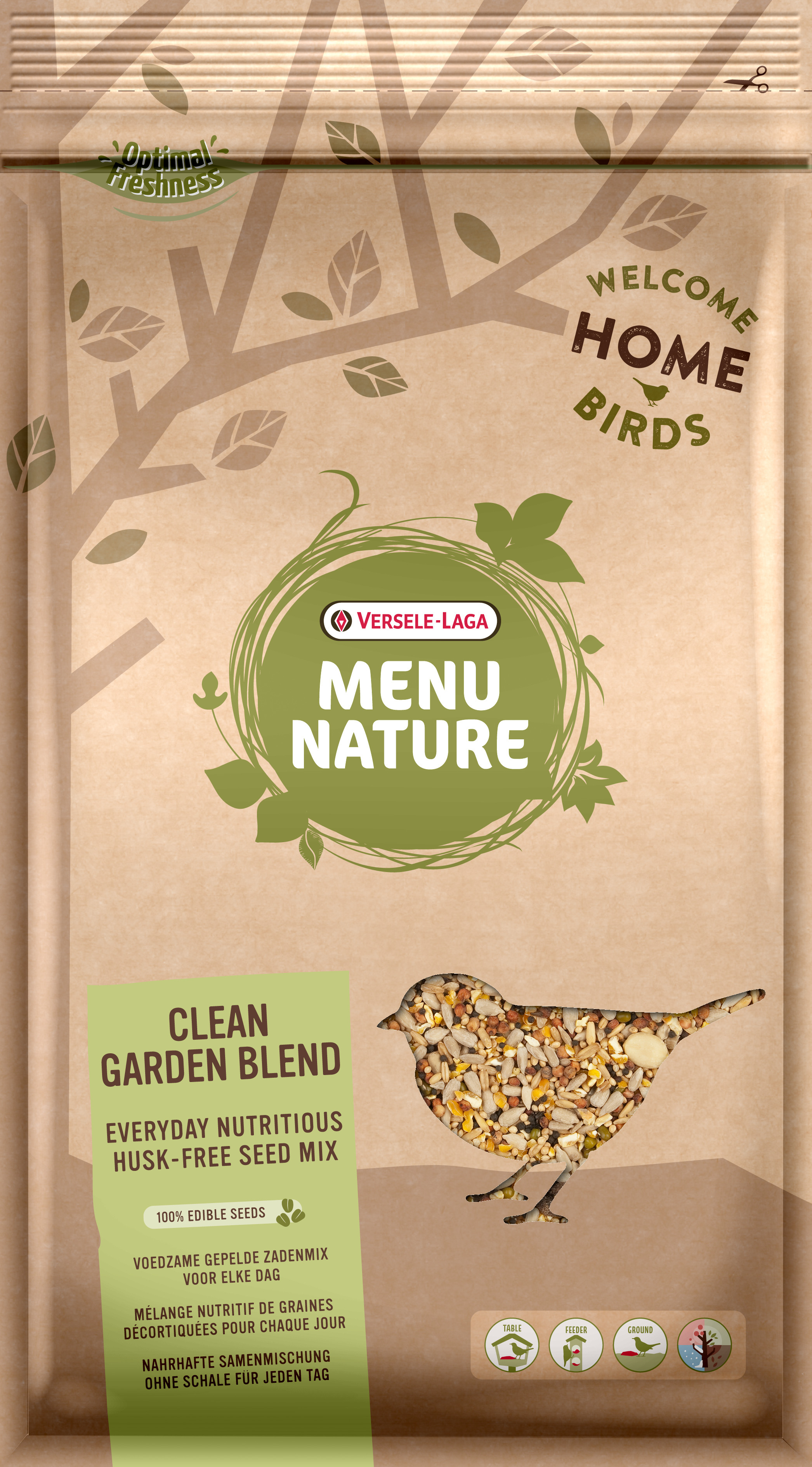 Versele-Laga Menu Nature Clean Garden Blend mélange de graines pour oiseaux de jardin