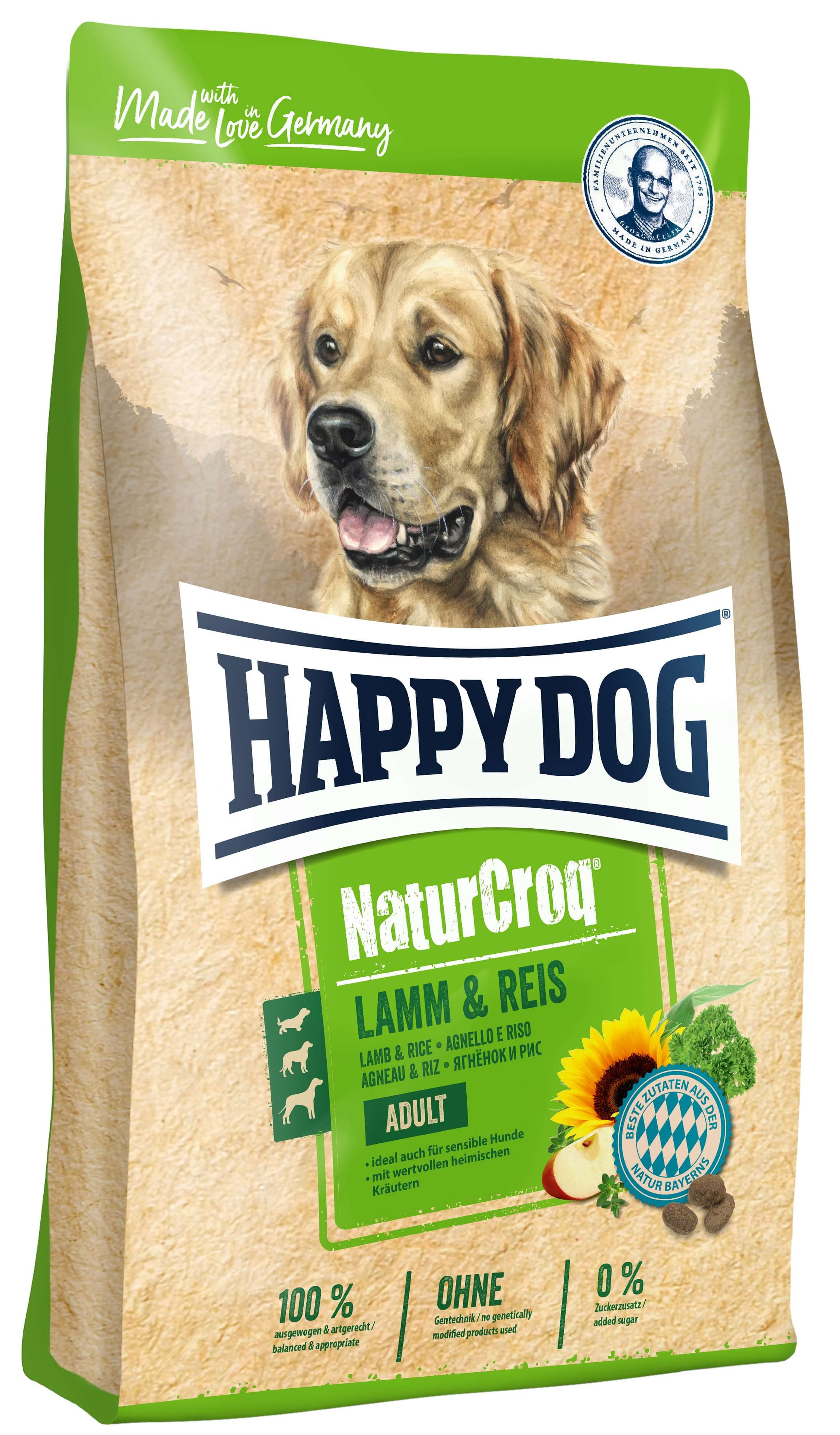 Happy Dog NaturCroq Agneau Riz pour chien