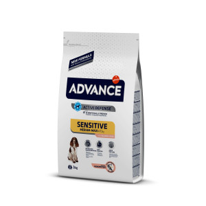 Advance Sensitive Medium Maxi au saumon et riz pour chien 2 x 12 kg