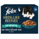 Felix Délicieuses Lamelles Fish Selection au saumon, thon, cabillaud, à la plie pâtée en sauce pour chat 