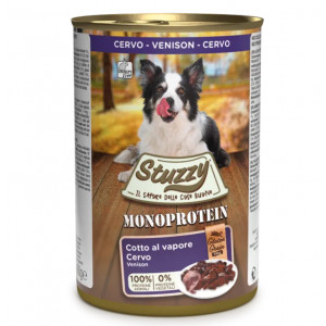 Stuzzy Dog Grain Free Monoprotein pâtée au cerf pour chien 400 g 4 boîtes (24 x 400 g)