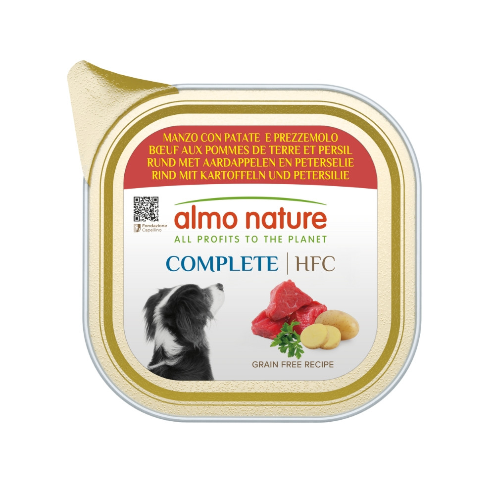 Almo Nature HFC Complete rund met aardappel natvoer hond (150 g)