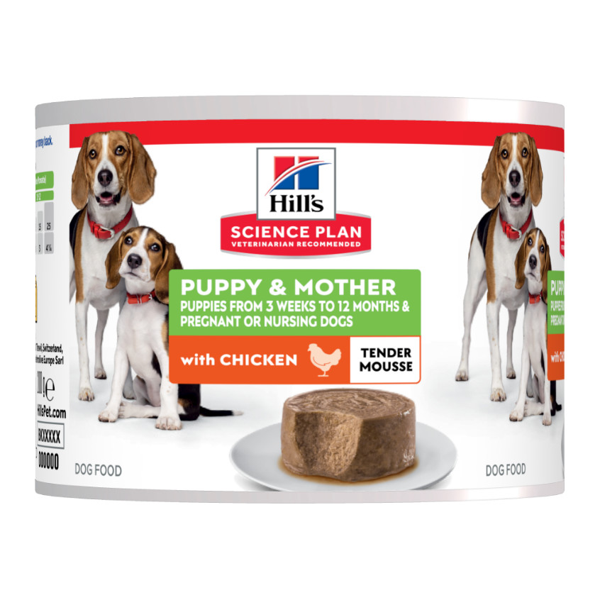 Hill's Puppy & Mother tender mousse met kip natvoer hond