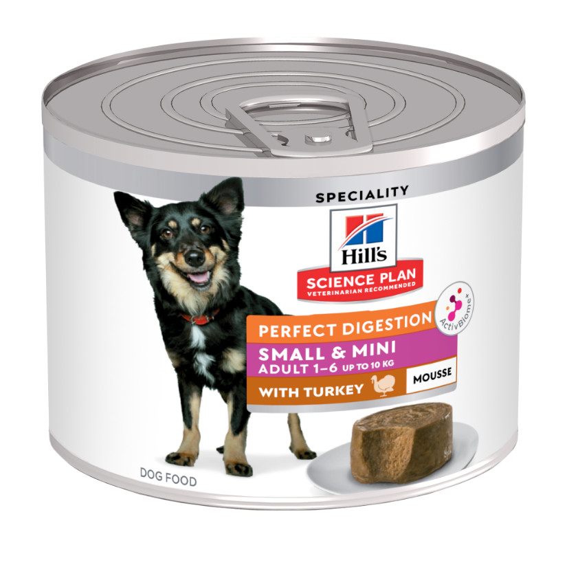 Hill's Adult Perfect Digestion Small & Mini mousse met kalkoen natvoer hond