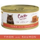 Cadilo Daily Delights - thon avec saumon pâtée en gelée pour chat (70 g)