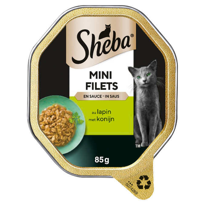 Sheba Mini Filets au lapin pâtée pour chat (85 g)