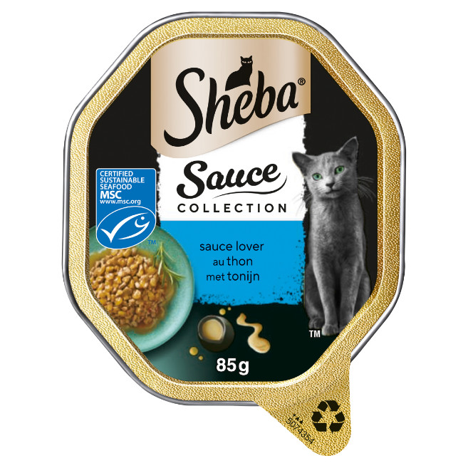 Sheba Sauce Lover au thon pâtée pour chat (85 g)