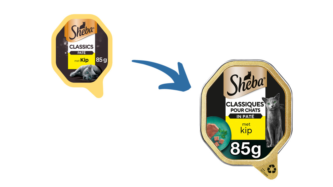 Sheba Classics au poulet pâtée pour chat (barquettes 85 g)