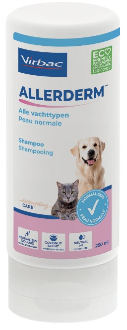 Allerderm shampoo alle vachttypen voor hond en kat