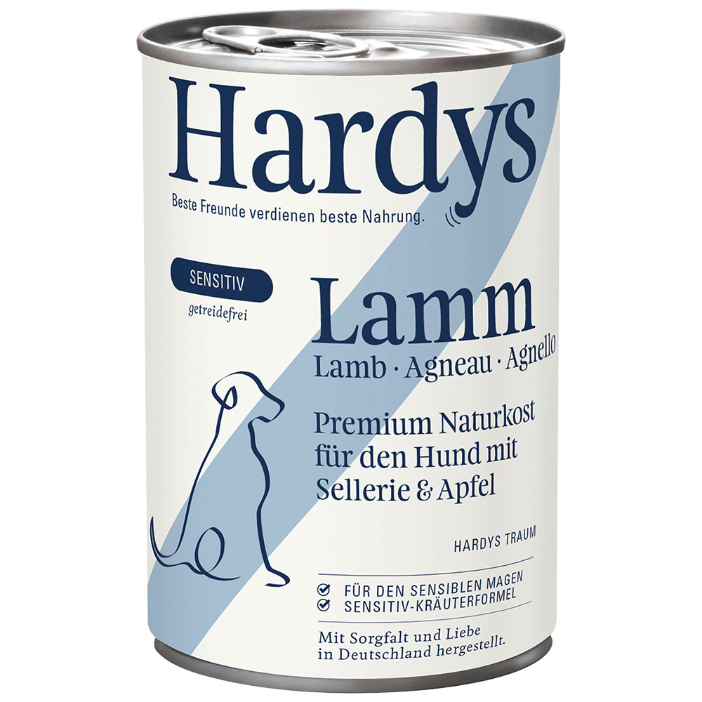 Hardys Sensitiv lam met sellerie en appel natvoer hond