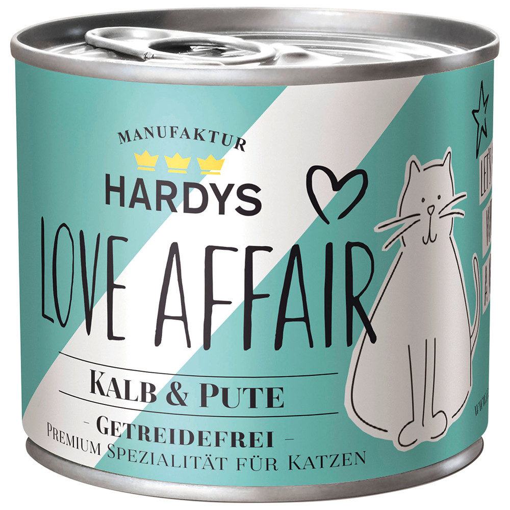 Hardys Love Affair kalf en kalkoen natvoer kat (blik)