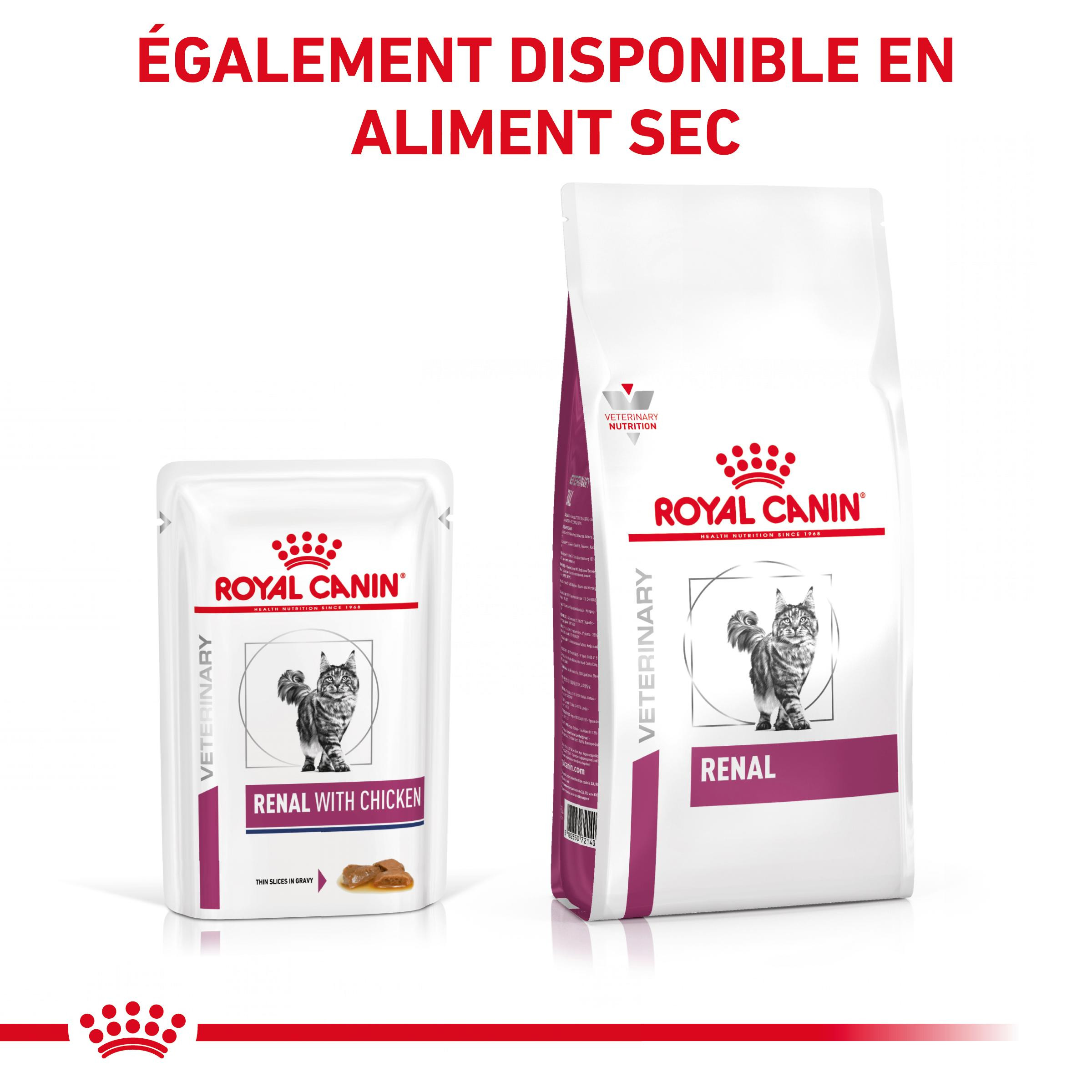 Royal Canin Veterinary Renal au poulet pâtée pour chat