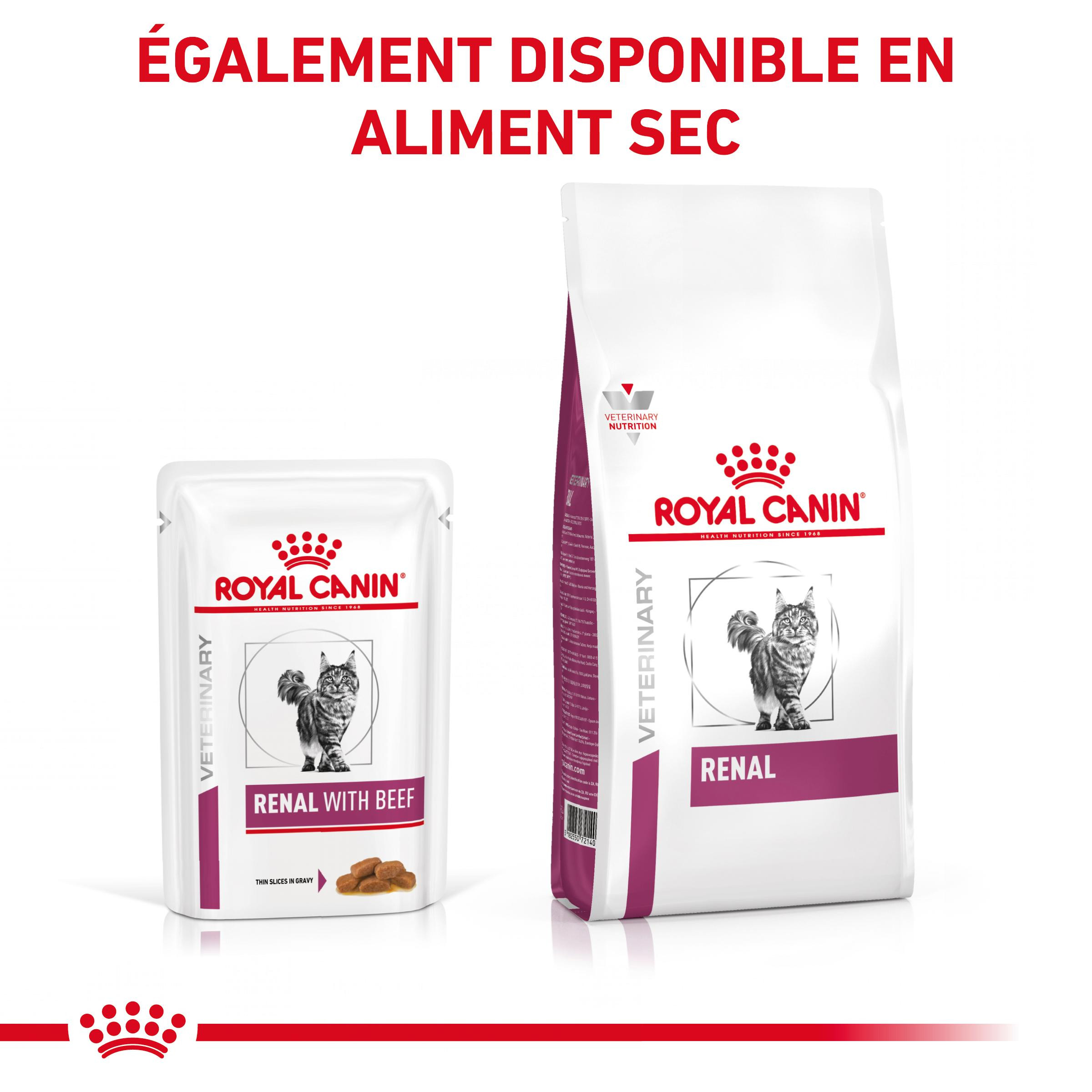 Royal Canin Veterinary Renal au boeuf pâtée pour chat