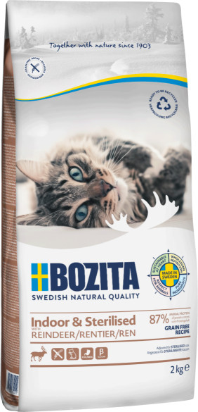 Bozita Indoor & Sterilised graanvrij kattenvoer