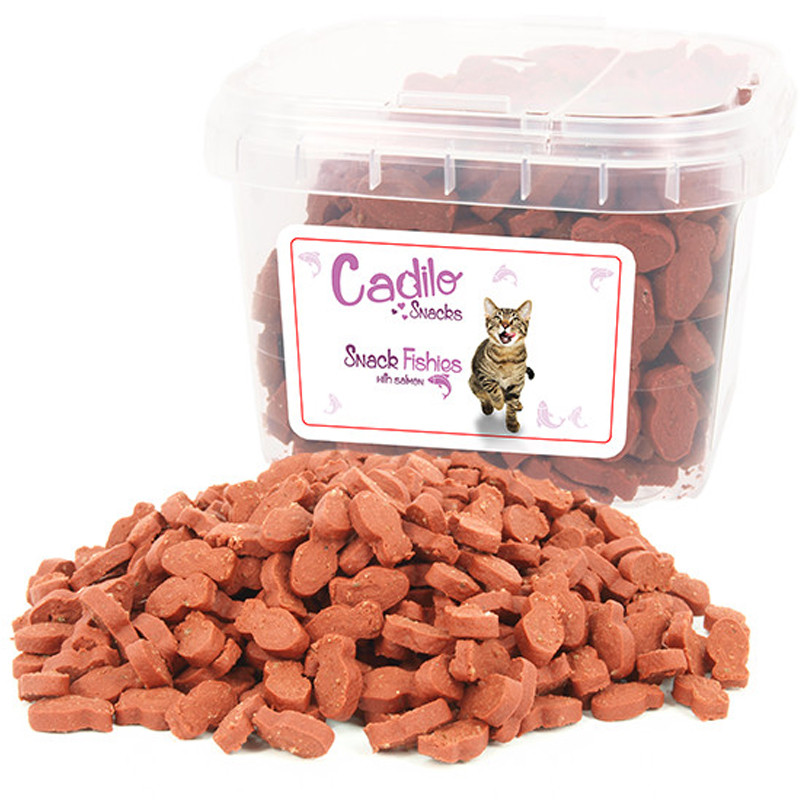 Cadilo Cat Snacks Visjes met zalm kattensnoepjes 140 gram