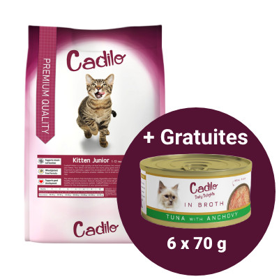 ACTIE: Cadilo zak kattenvoer + GRATIS Cadilo Delights natvoer