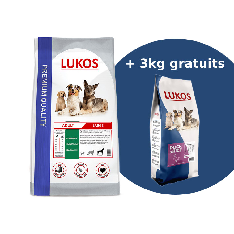 Lukos probeerpakket -met gevogelte en met eend- premium hondenvoer